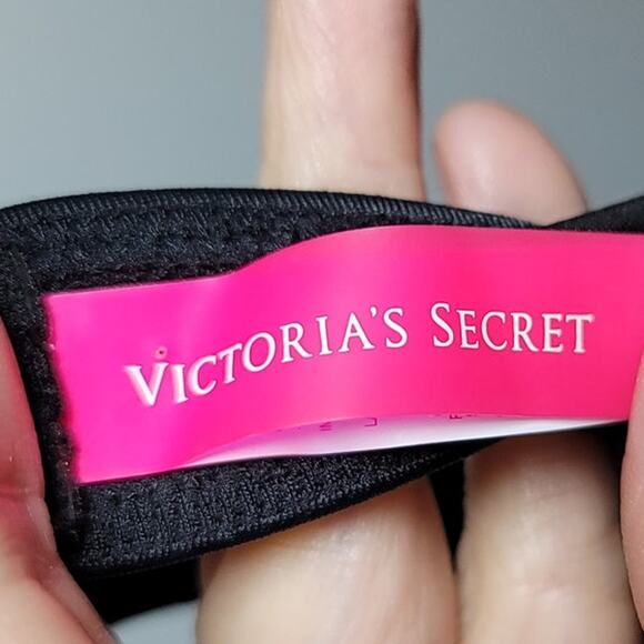 Victoria’s Secret Swim Sequin Black Multi Bandeau Strapless Bikini Top Small - Picture 4 of 8